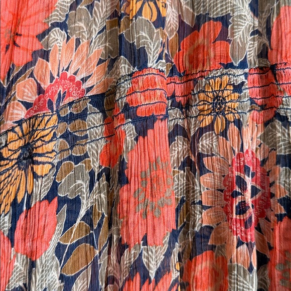 This item is the Anthropologie The Marais Printed Chiffon Maxi Dress size small - Picture 6 of 9